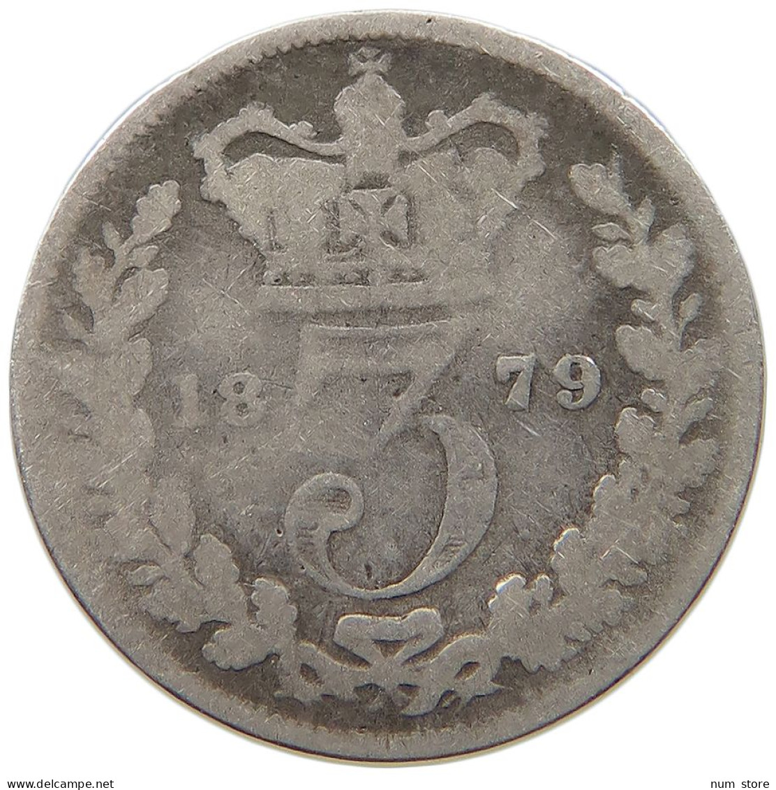 GREAT BRITAIN THREEPENCE 1879 #a034 0047 - F. 3 Pence