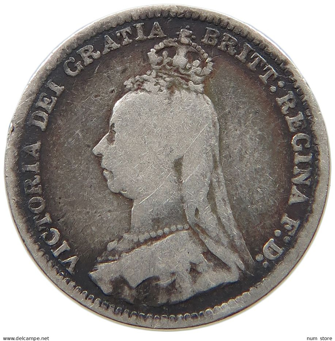 GREAT BRITAIN THREEPENCE 1890 #a033 0179 - F. 3 Pence