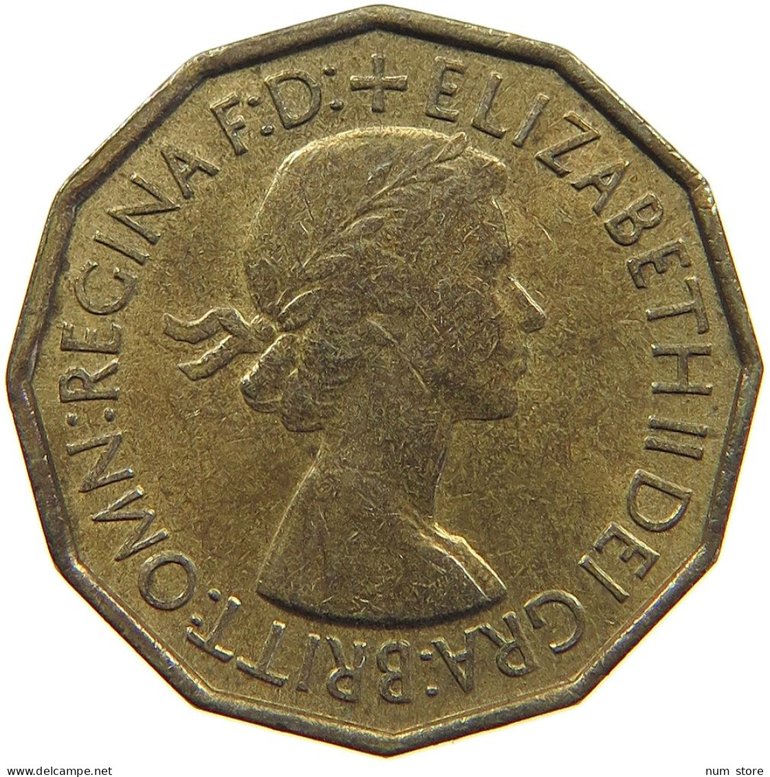 GREAT BRITAIN THREE PENCE 1953 #c023 0253 - F. 3 Pence