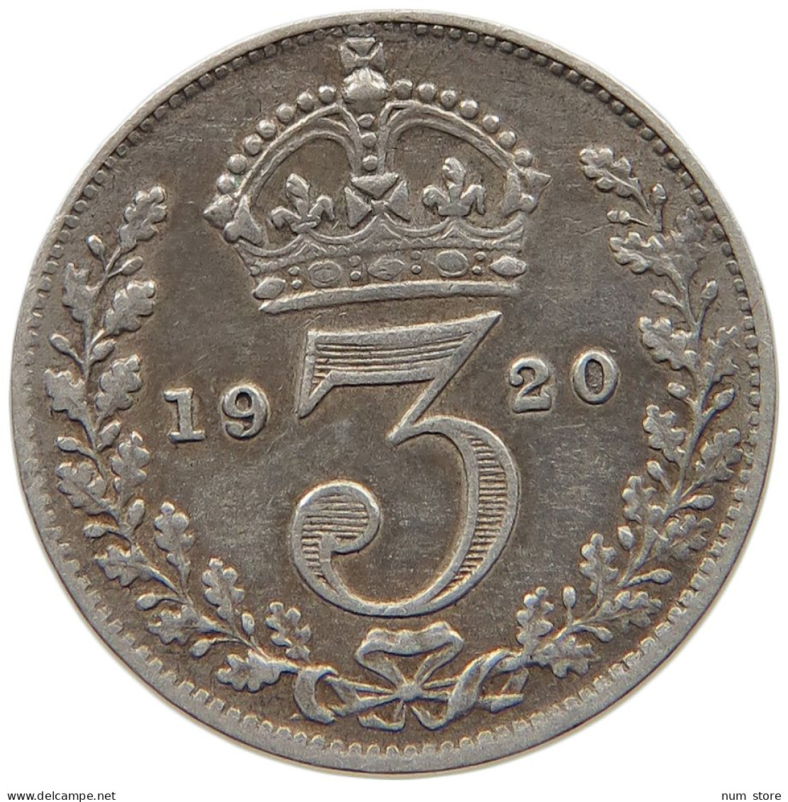 GREAT BRITAIN THREE PENCE 1920 #c025 0203 - F. 3 Pence