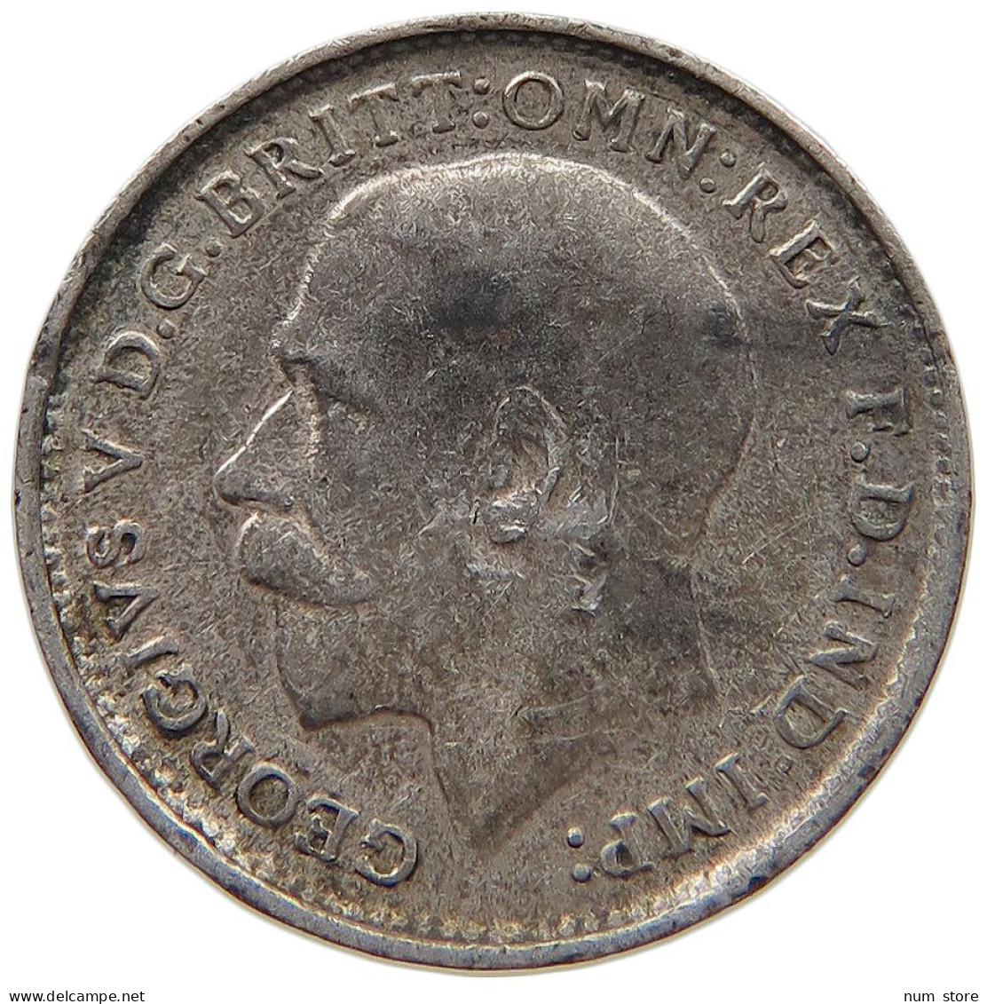 GREAT BRITAIN THREE PENCE 1913 GEORGE V. #c036 0235 - F. 3 Pence