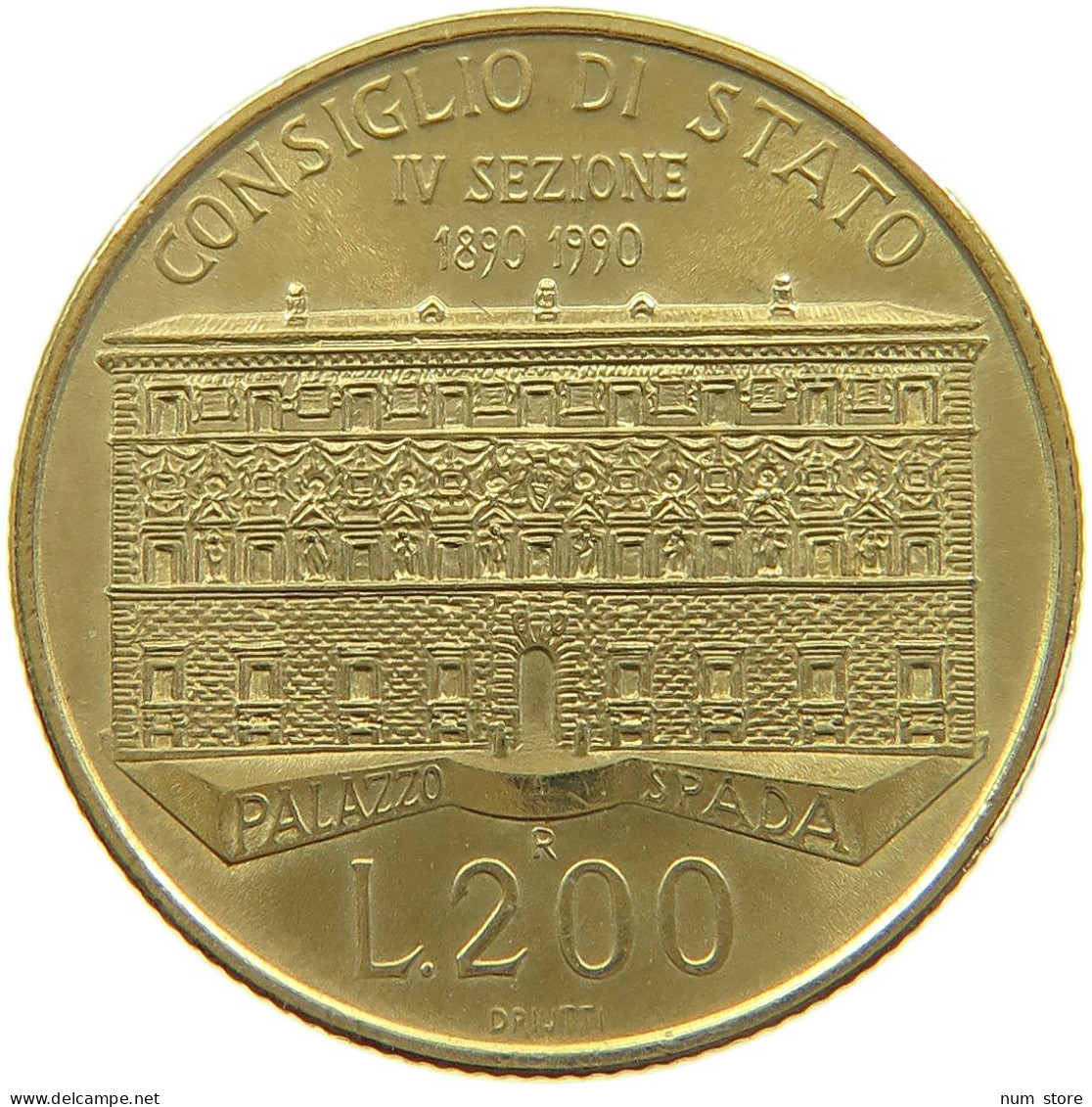 ITALY 200 LIRE 1990 TOP #a047 0225 - 200 Lire