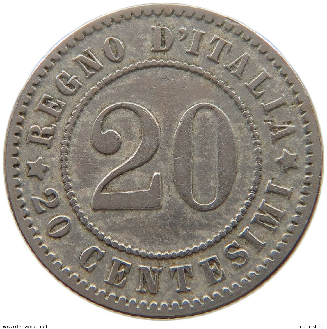ITALY 20 CENTESIMI 1894 #a046 0559 - 1878-1900 : Umberto I.