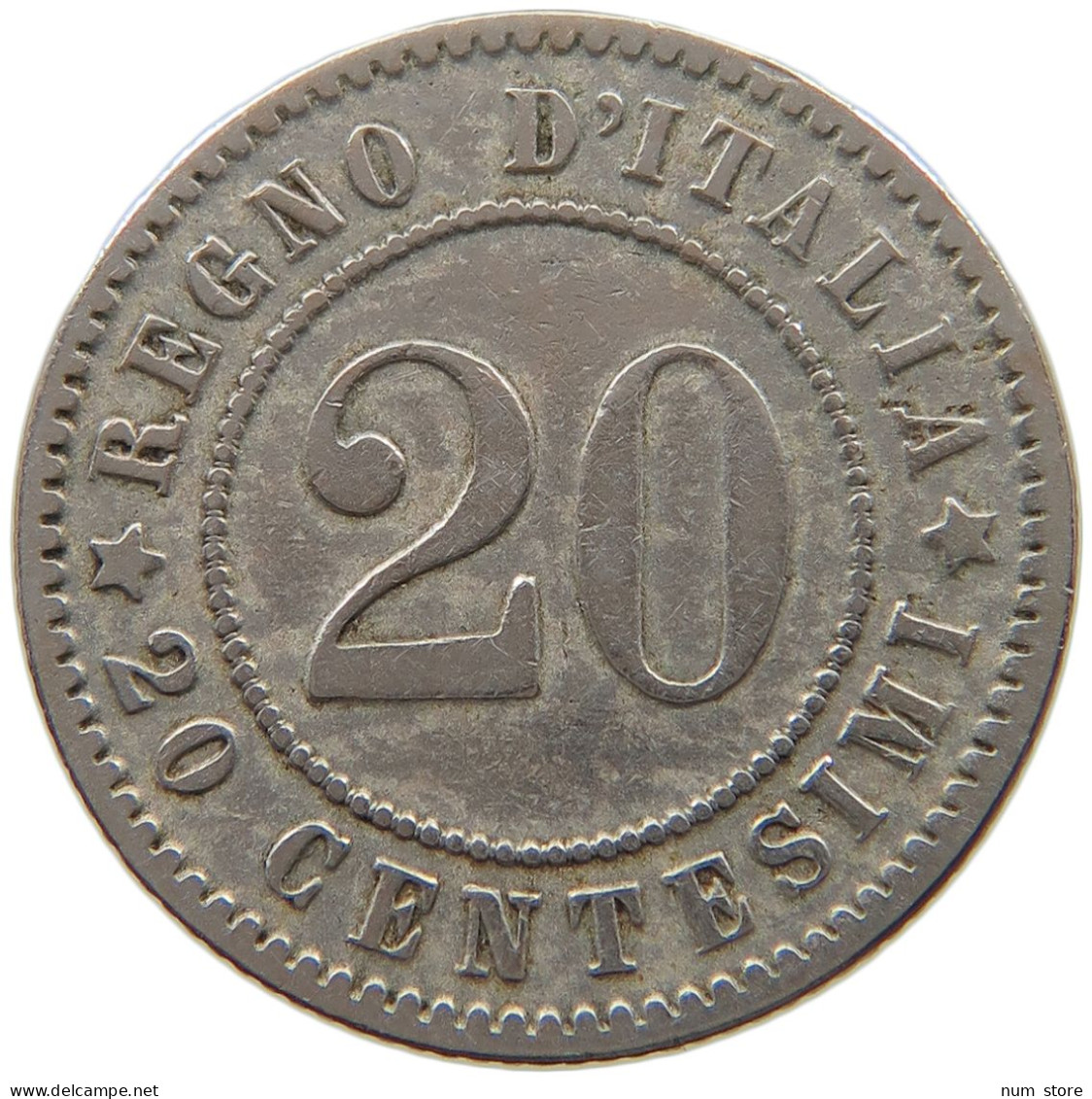 ITALY 20 CENTESIMI 1894 #a046 0559 - 1878-1900 : Umberto I