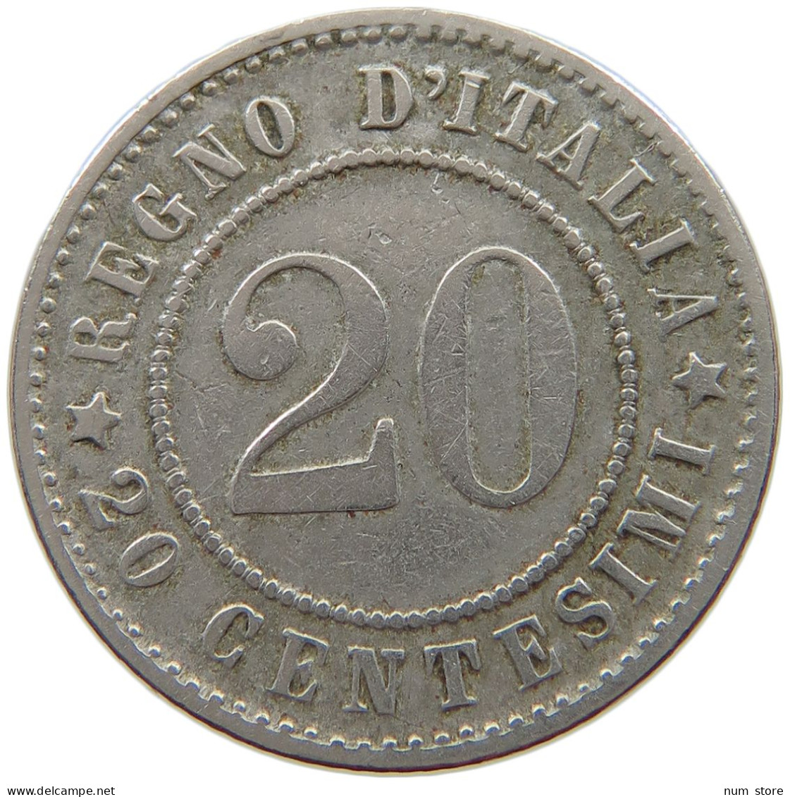 ITALY 20 CENTESIMI 1894 #a017 0273 - 1878-1900 : Umberto I