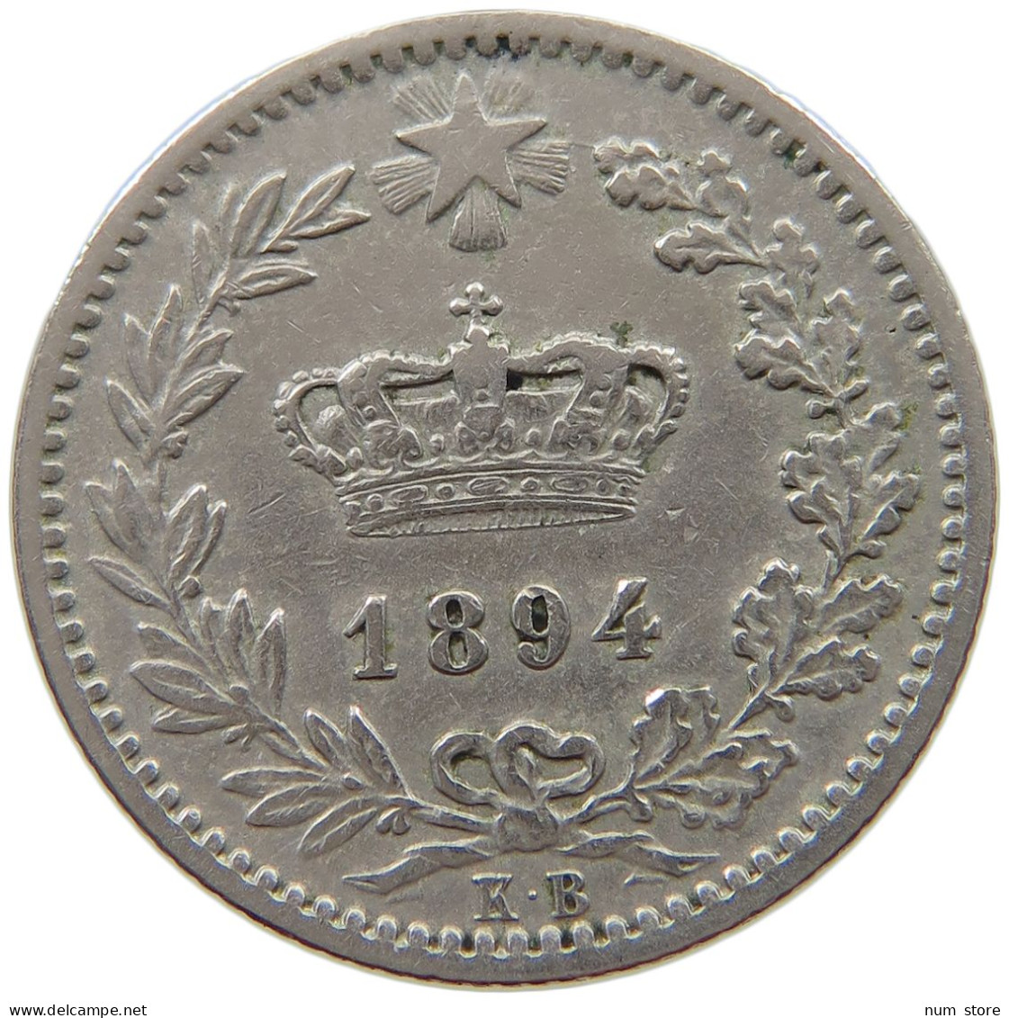 ITALY 20 CENTESIMI 1894 #a017 0267 - 1878-1900 : Umberto I