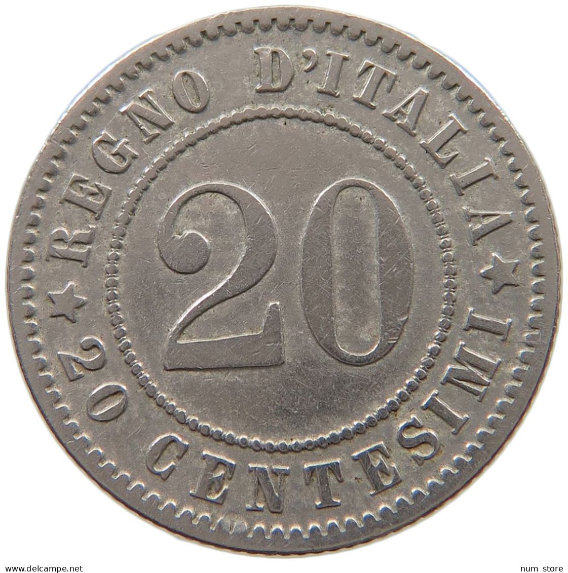 ITALY 20 CENTESIMI 1894 #a046 0543 - 1878-1900 : Umberto I