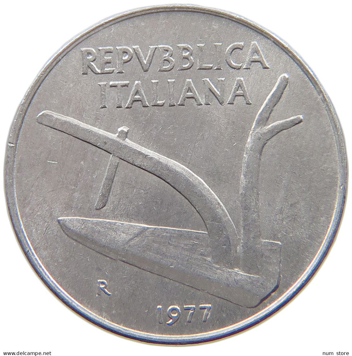 ITALY 10 LIRE 1977 #s068 0549 - 10 Lire