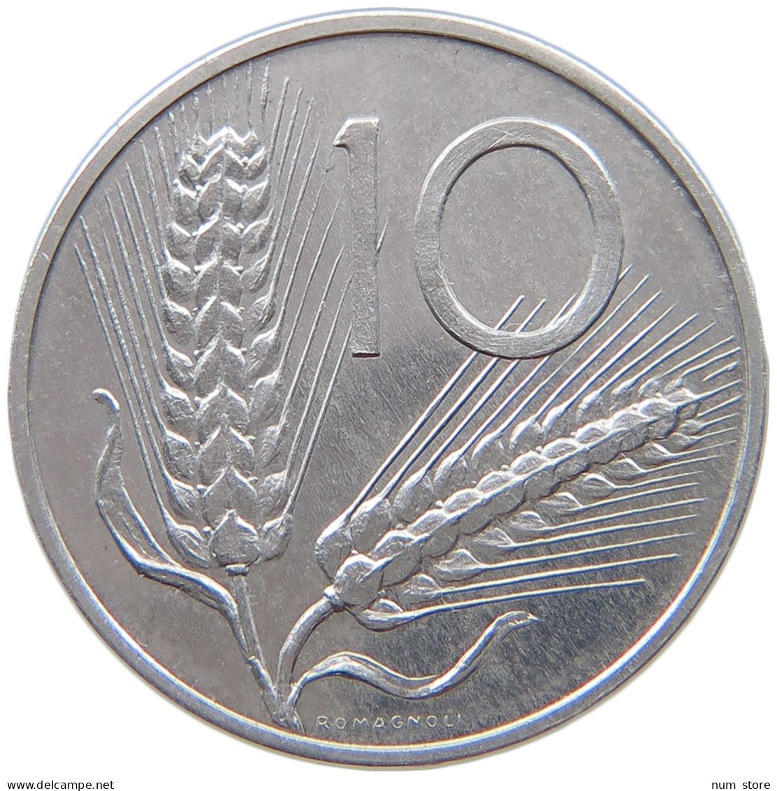 ITALY 10 LIRE 1970 TOP #s042 0621 - 10 Lire