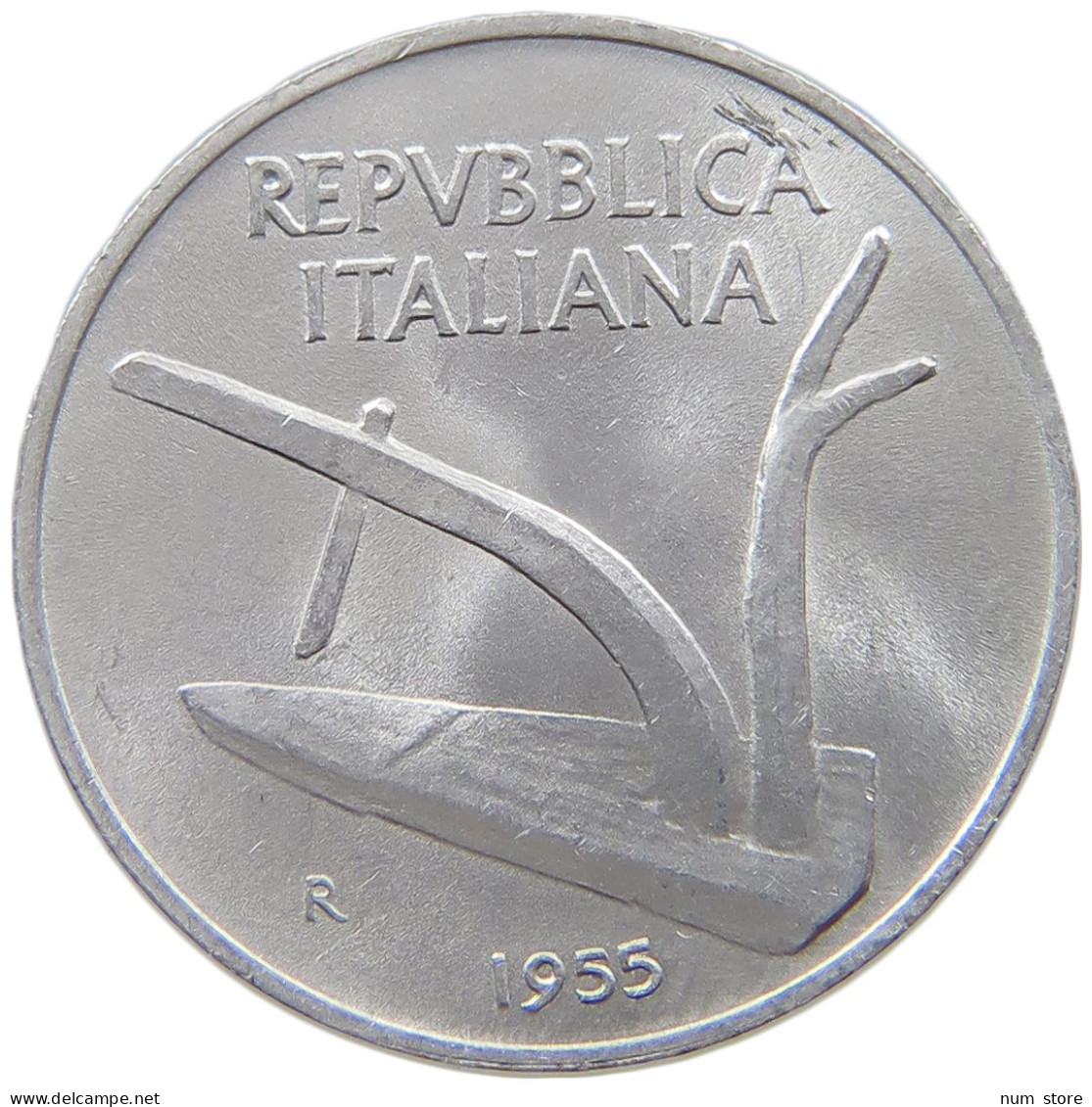 ITALY 10 LIRE 1955 #s072 0039 - 10 Liras