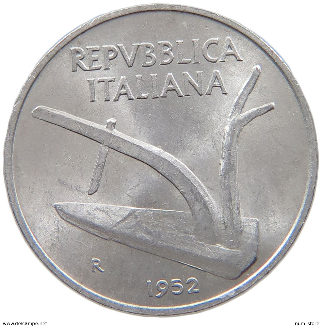 ITALY 10 LIRE 1952 #s068 0545 - 10 Liras