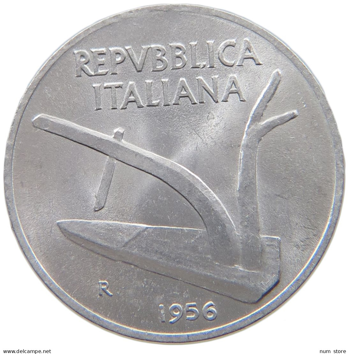 ITALY 10 LIRE 1956 #a076 0529 - 10 Liras