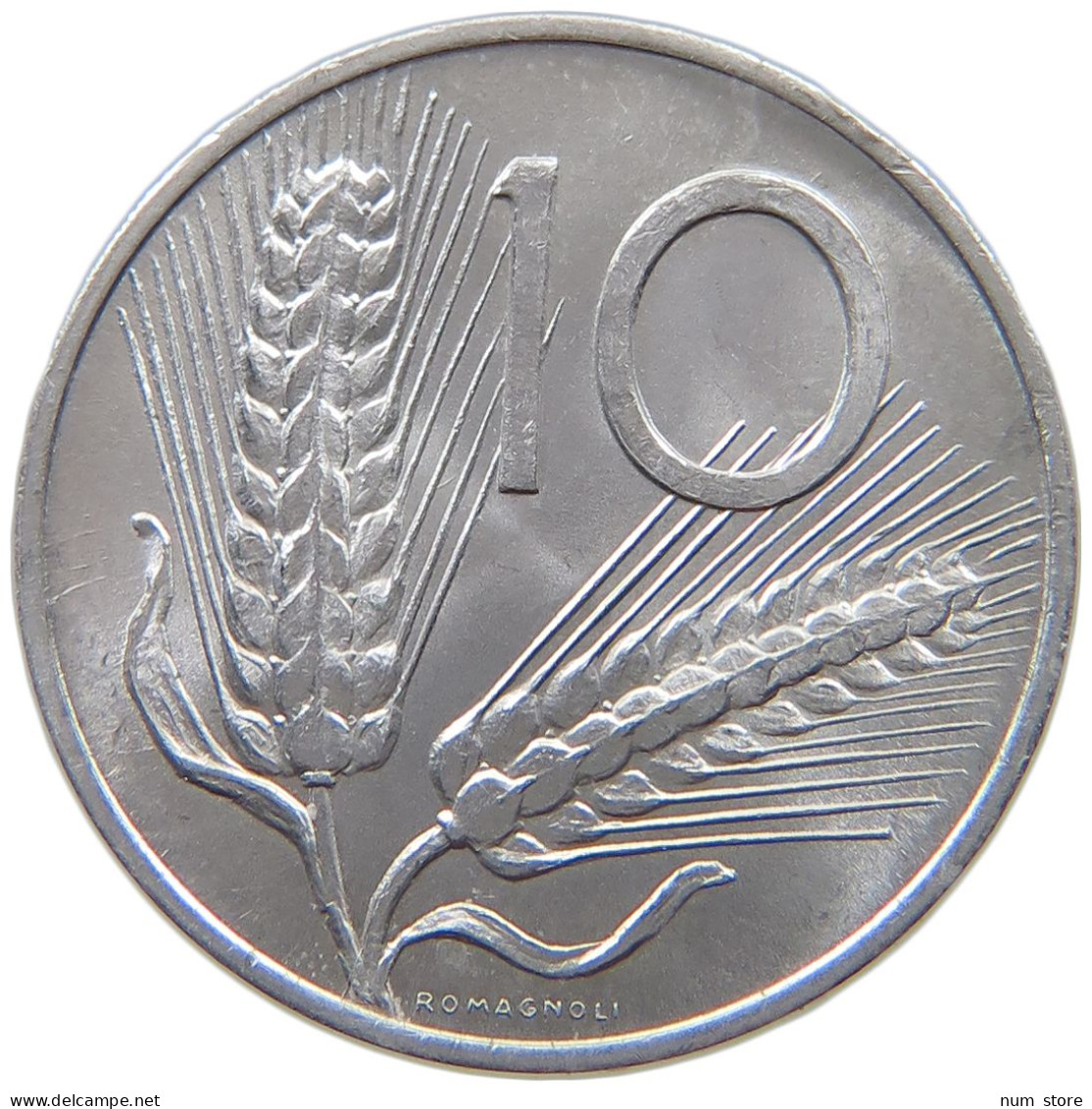 ITALY 10 LIRE 1966 TOP #s069 0201 - 10 Lire