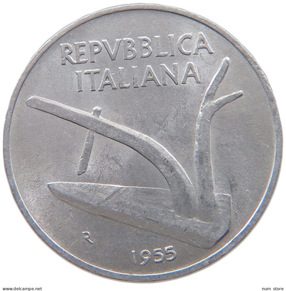 ITALY 10 LIRE 1955 #a065 0129 - 10 Liras
