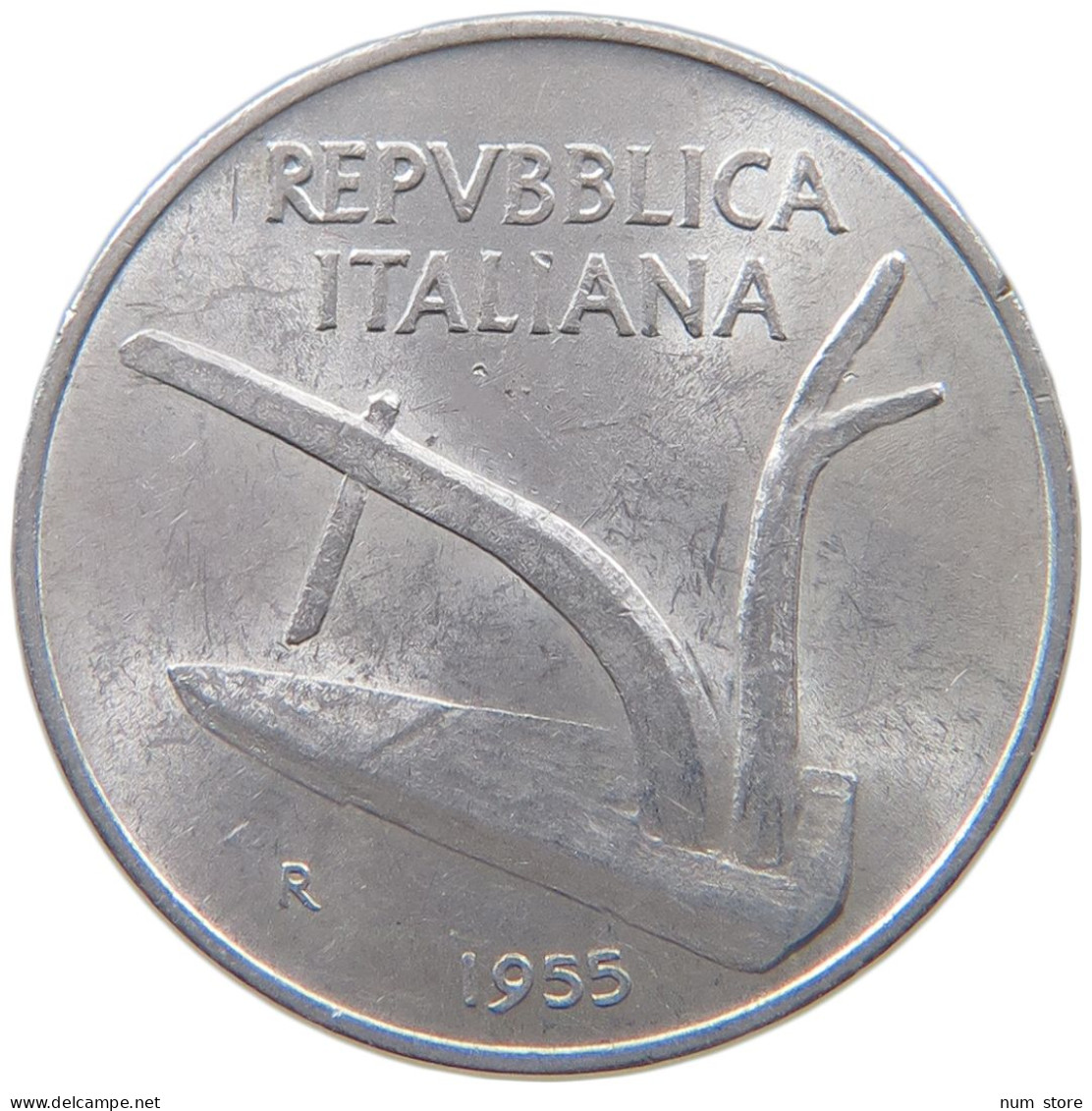 ITALY 10 LIRE 1955 #a051 0401 - 10 Lire