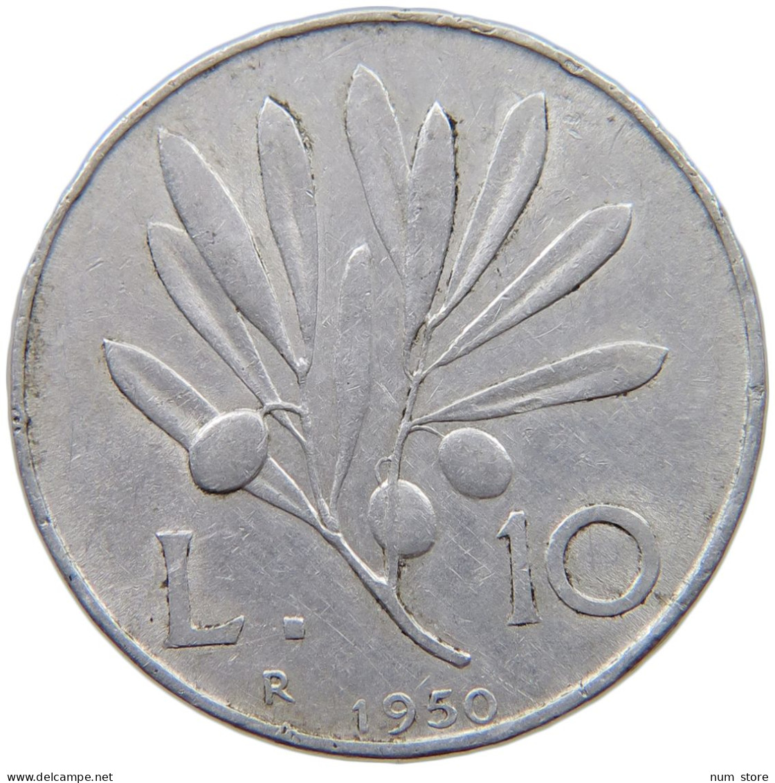 ITALY 10 LIRE 1950 #a068 0561 - 10 Lire