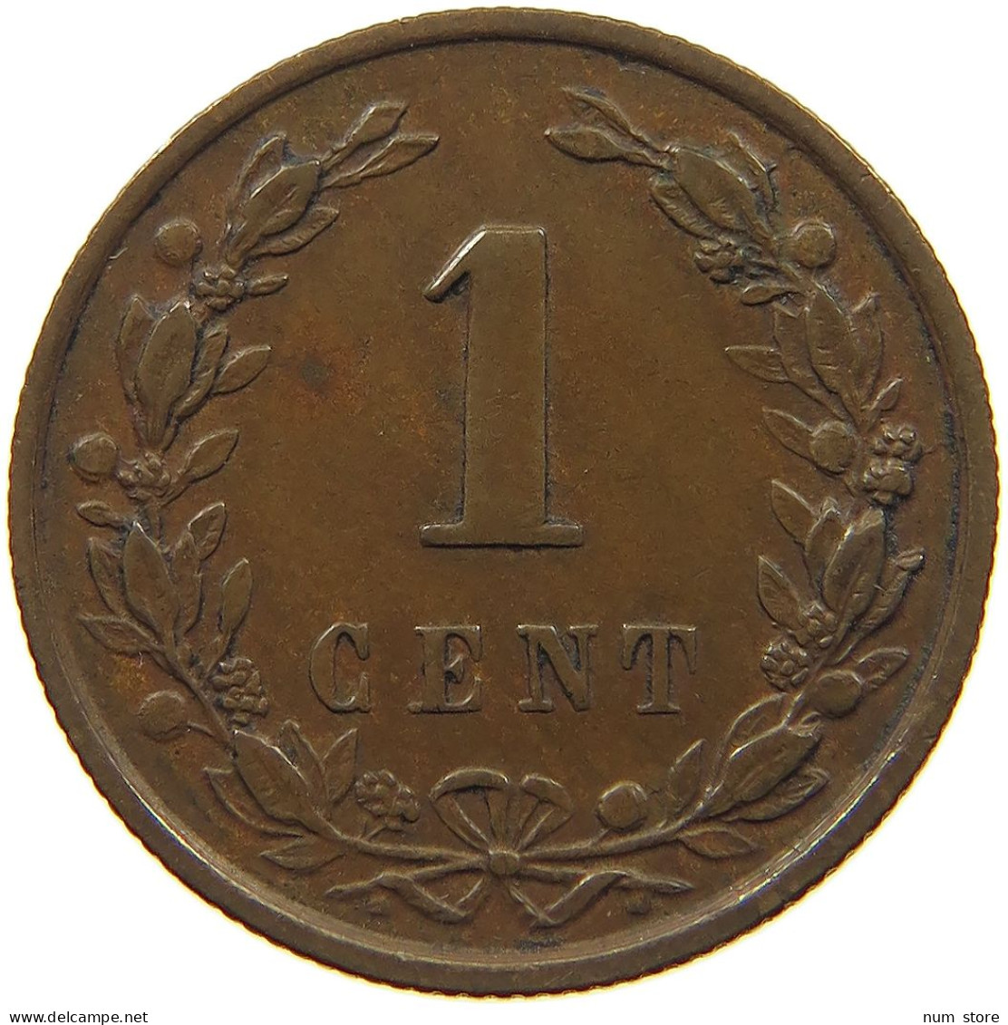 NETHERLANDS 1 CENT 1892 #c022 0535 - 1 Cent