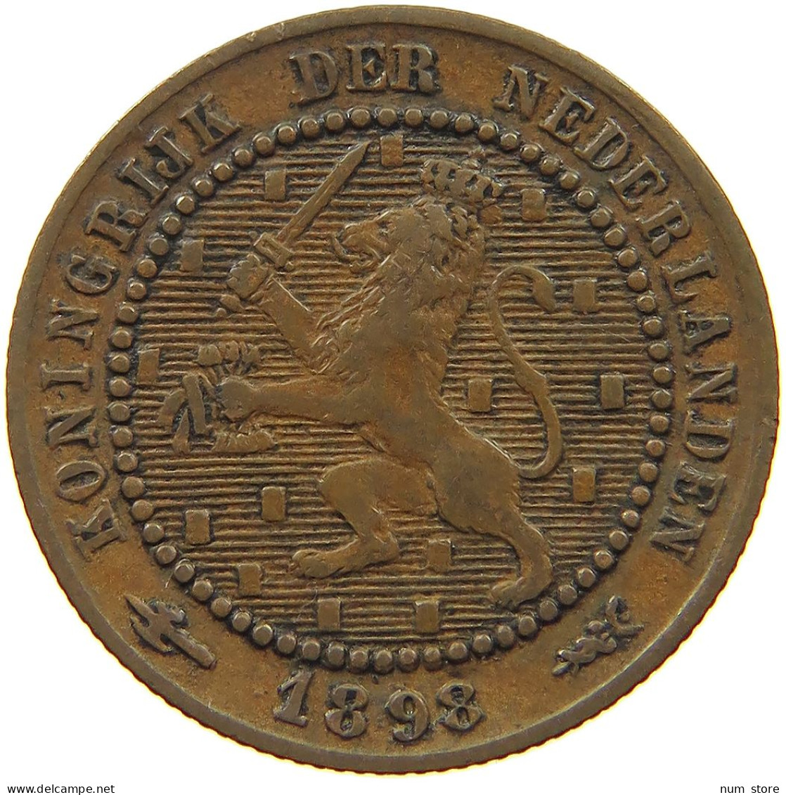 NETHERLANDS 1 CENT 1898 #c083 0459 - 1 Cent