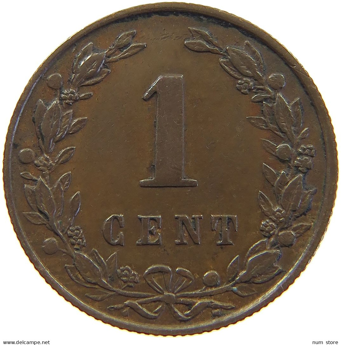 NETHERLANDS 1 CENT 1882 #c063 0251 - 1849-1890 : Willem III