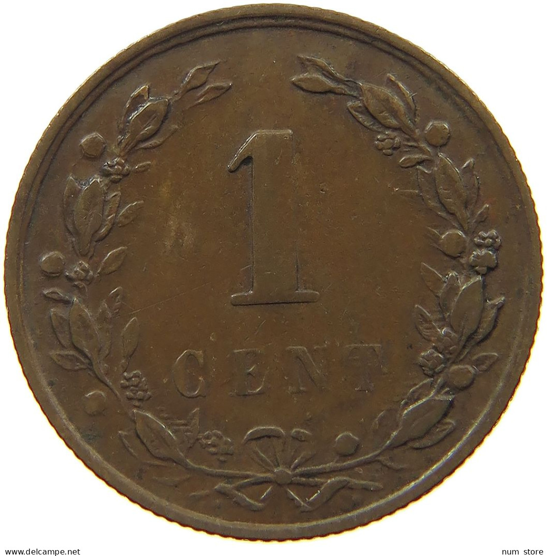 NETHERLANDS 1 CENT 1878 #c083 0467 - 1849-1890 : Willem III