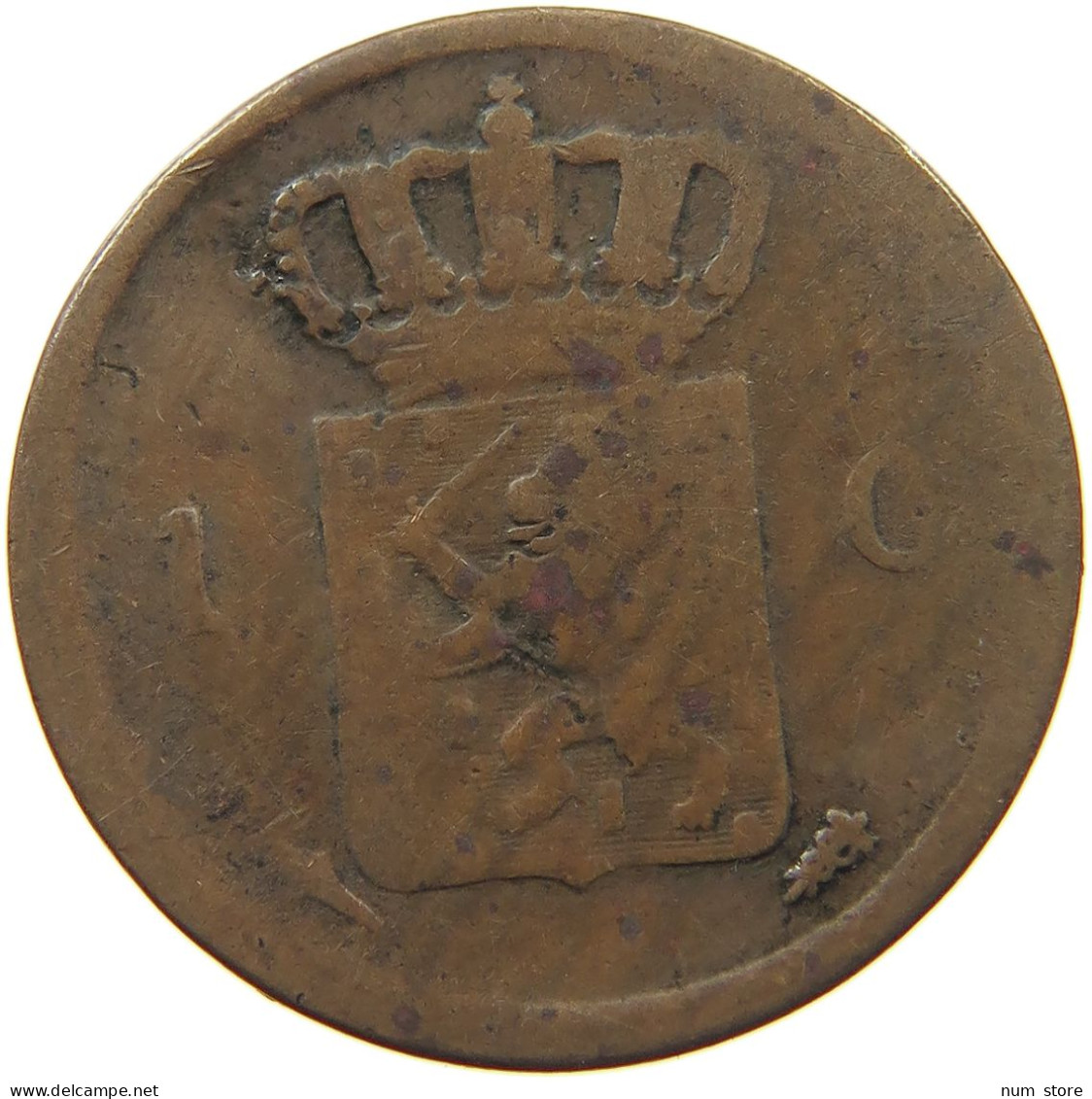 NETHERLANDS 1 CENT 1837 #c080 0603 - 1815-1840 : Willem I