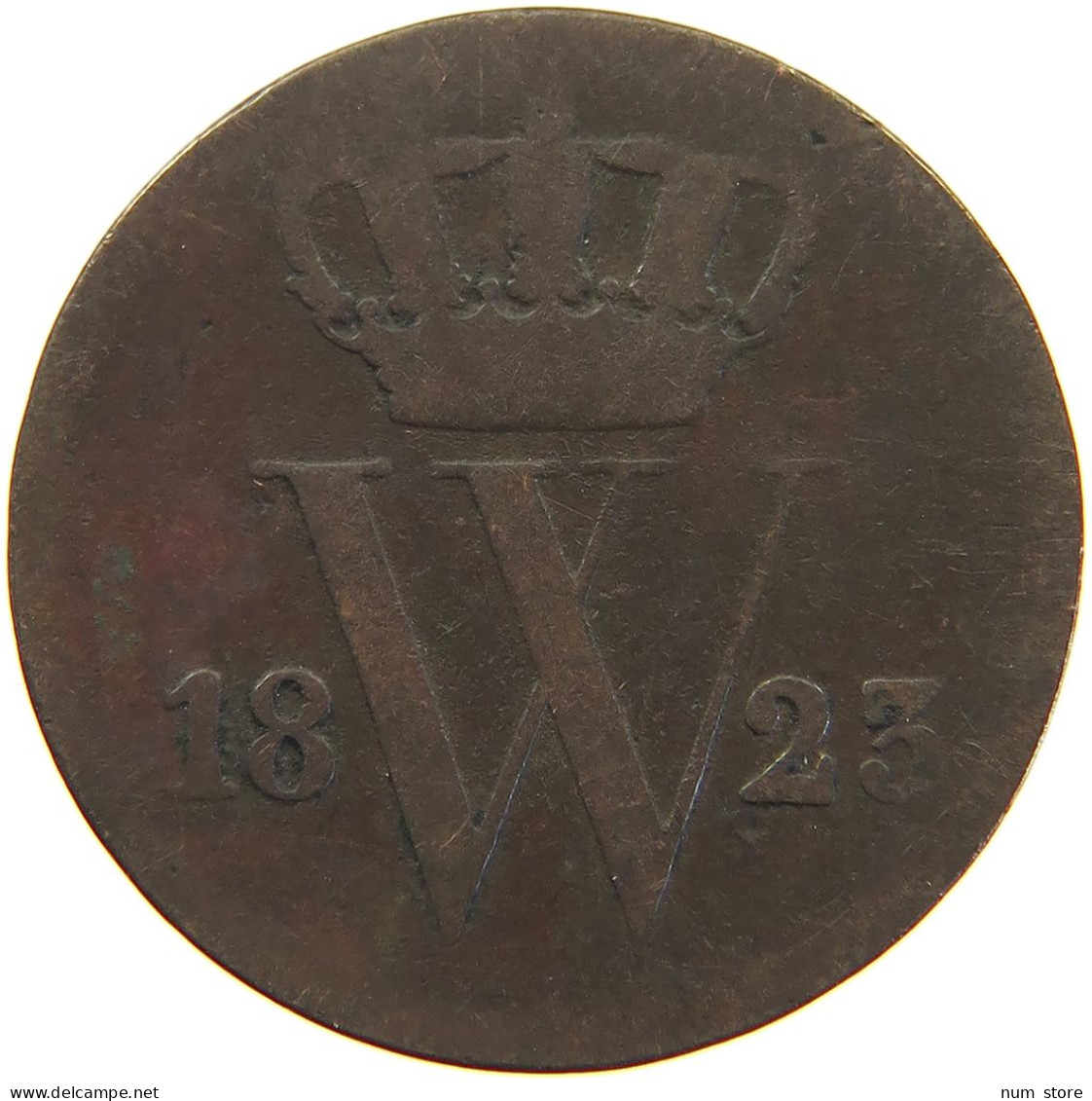 NETHERLANDS 1 CENT 1823 #c081 0495 - 1815-1840: Willem I