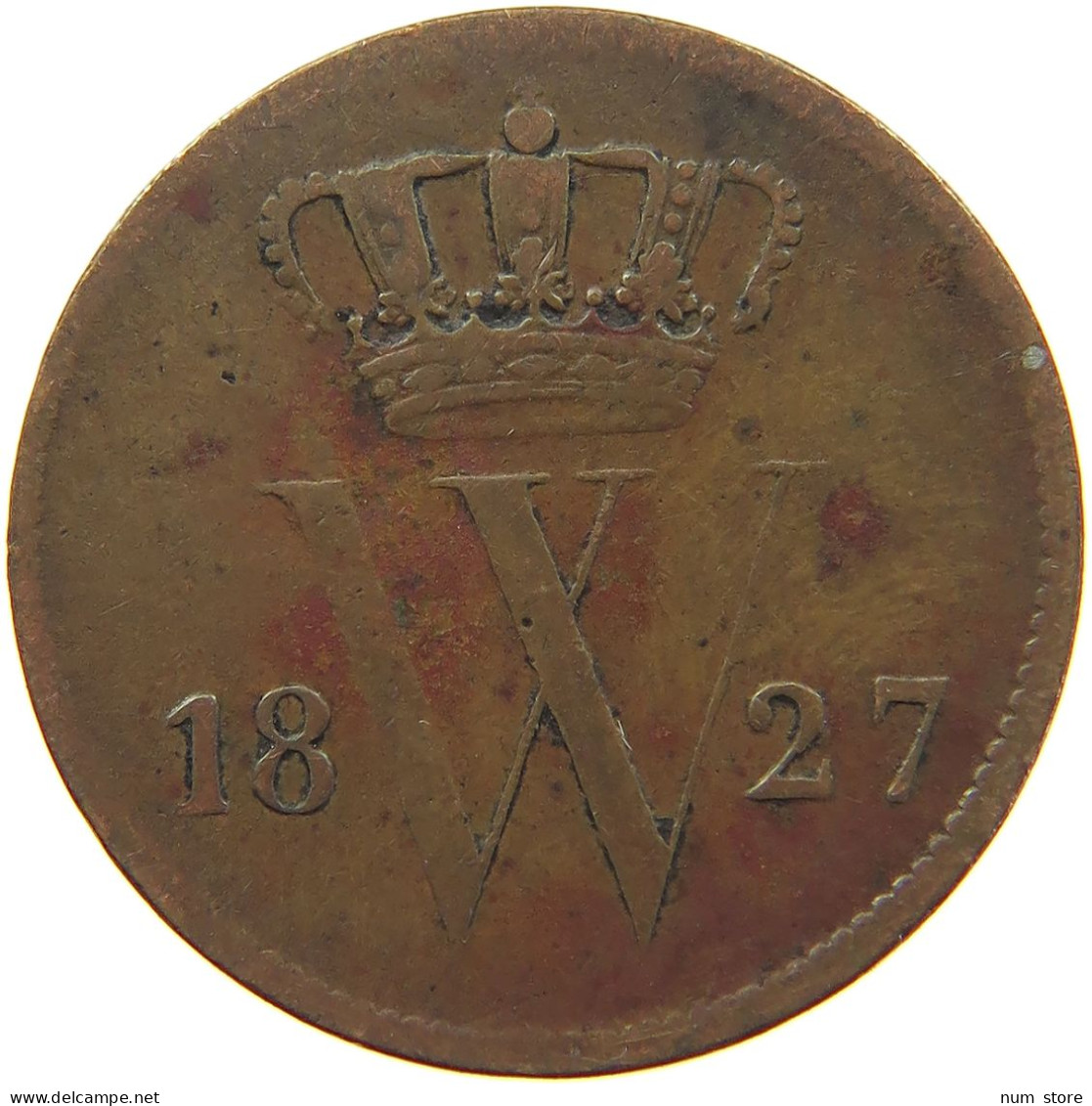 NETHERLANDS 1 CENT 1827 #s019 0241 - 1815-1840: Willem I