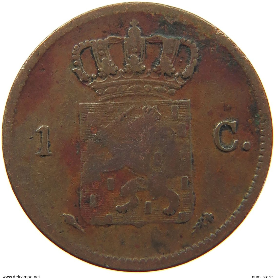 NETHERLANDS 1 CENT 1827 #s019 0241 - 1815-1840 : Willem I