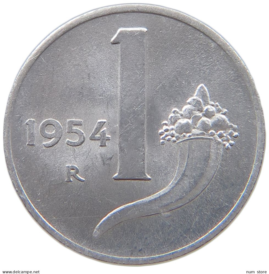 ITALY LIRA 1954 TOP #a089 0203 - 1 Lire