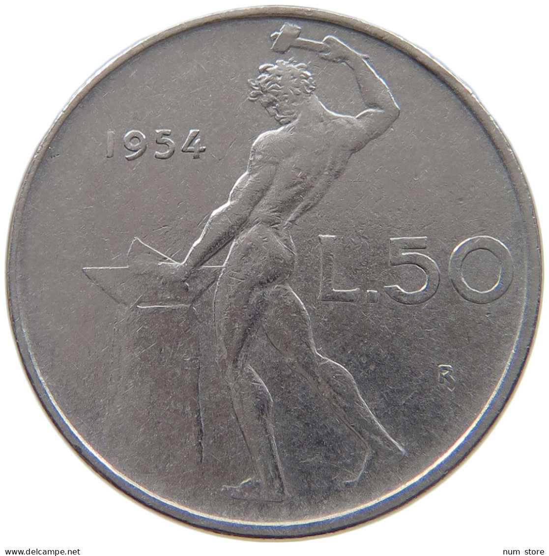 ITALY 50 LIRE 1954 #c033 0355 - 50 Lire