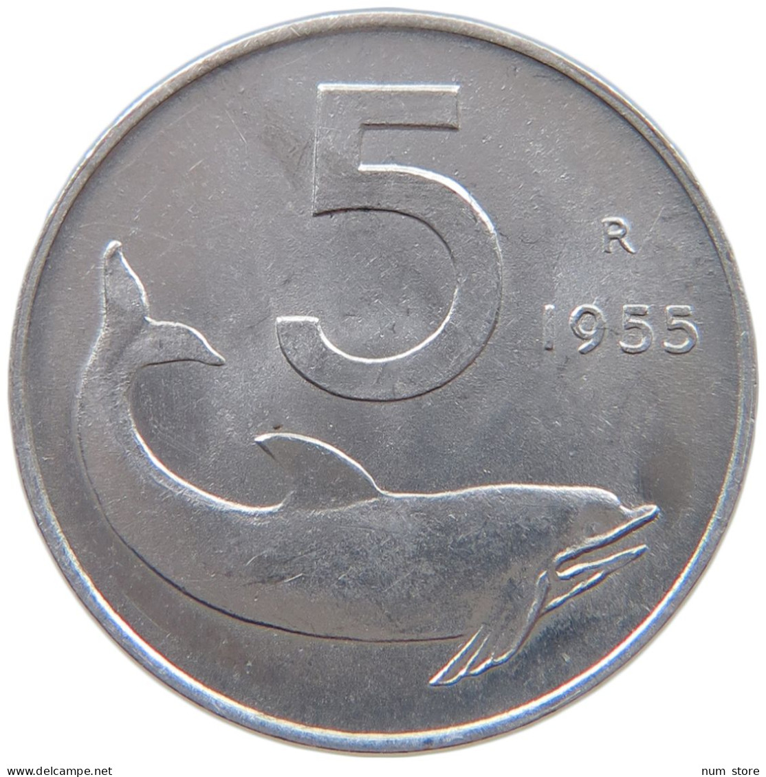 ITALY 5 LIRE 1955 #c054 0089 - 5 Liras