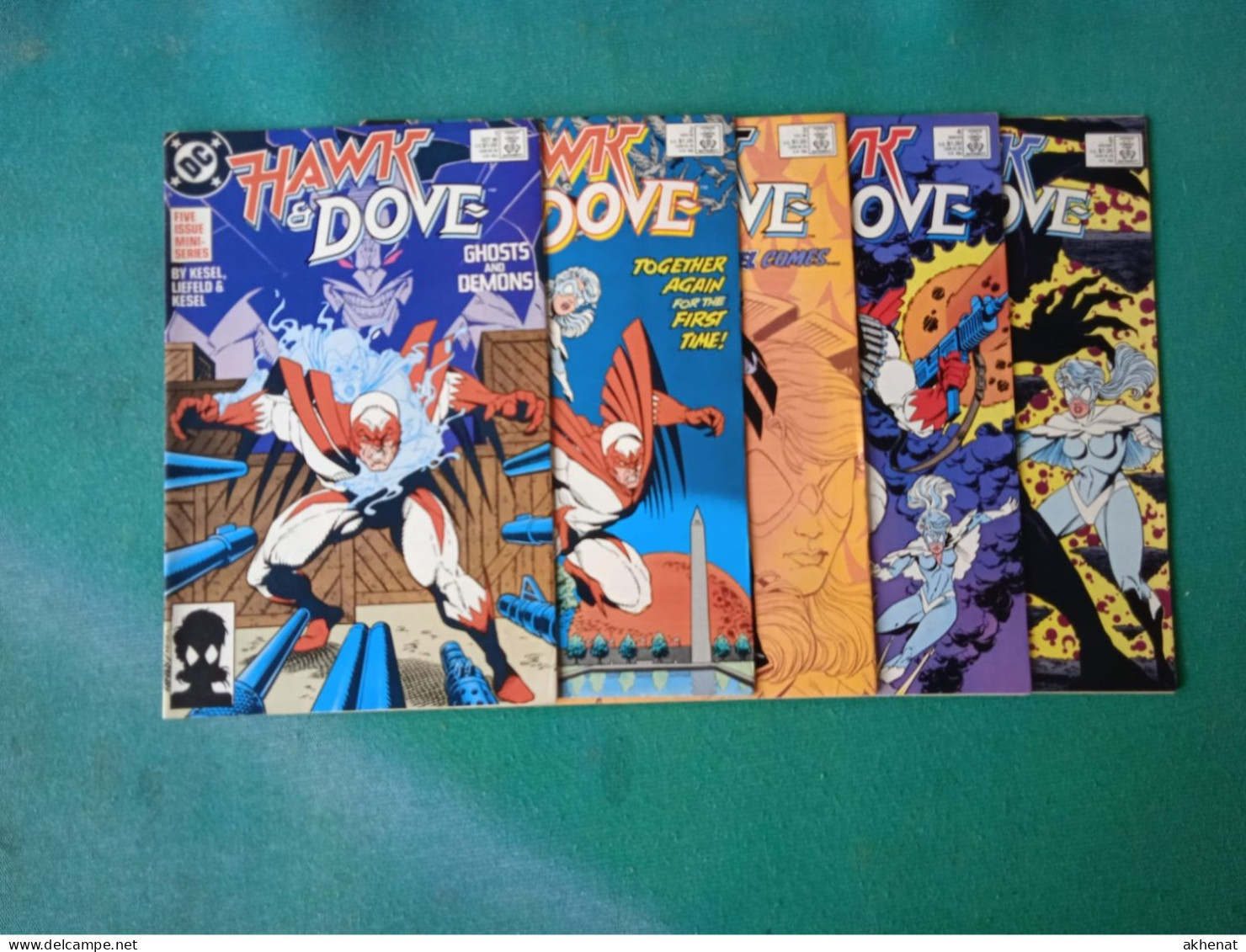 BIG KK - HAWK & DOVE 1988: DC Serie 1+2+3+4+5 Usati. Per Condizioni Vedi Scan (FMT) - DC