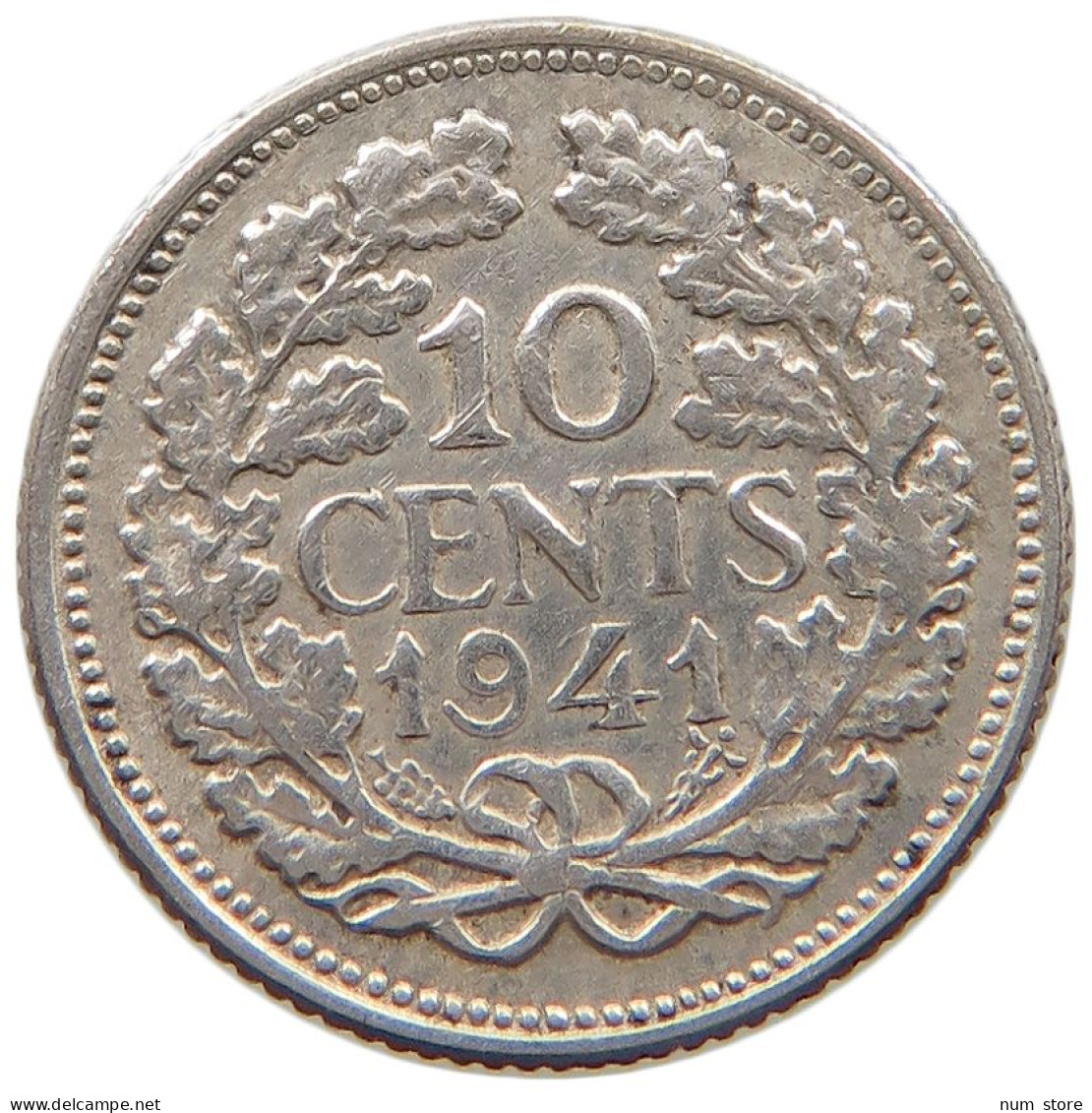 NETHERLANDS 10 CENTS 1941 #a045 0905 - 10 Cent