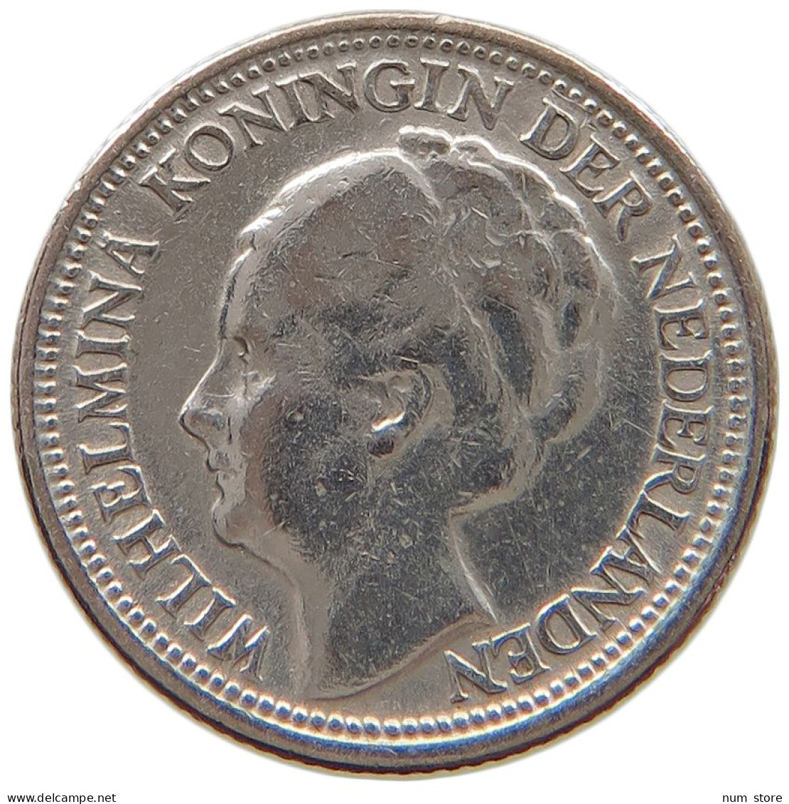 NETHERLANDS 10 CENTS 1938 #a063 0581 - 10 Cent