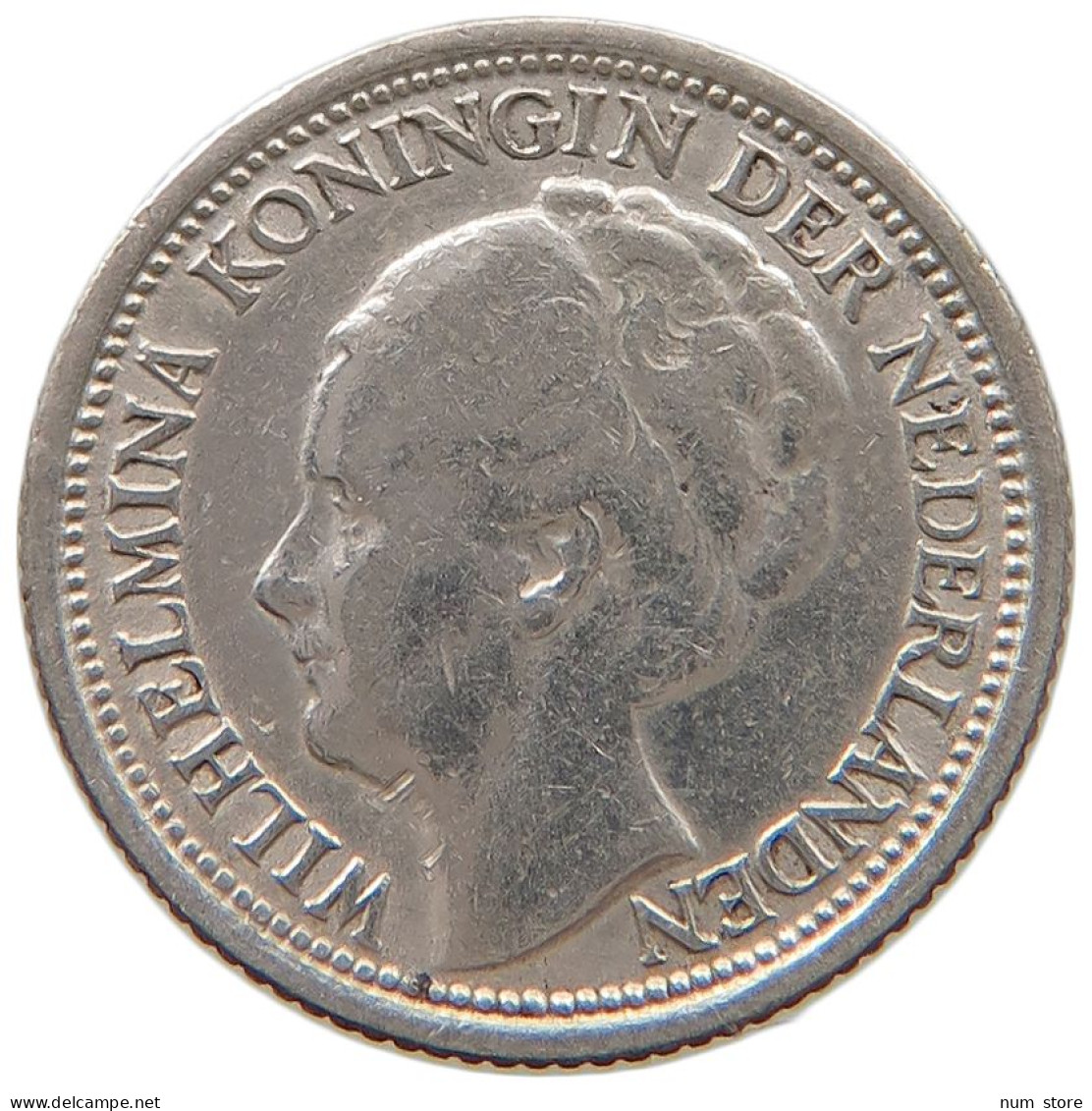 NETHERLANDS 10 CENTS 1937 #a044 1045 - 10 Cent