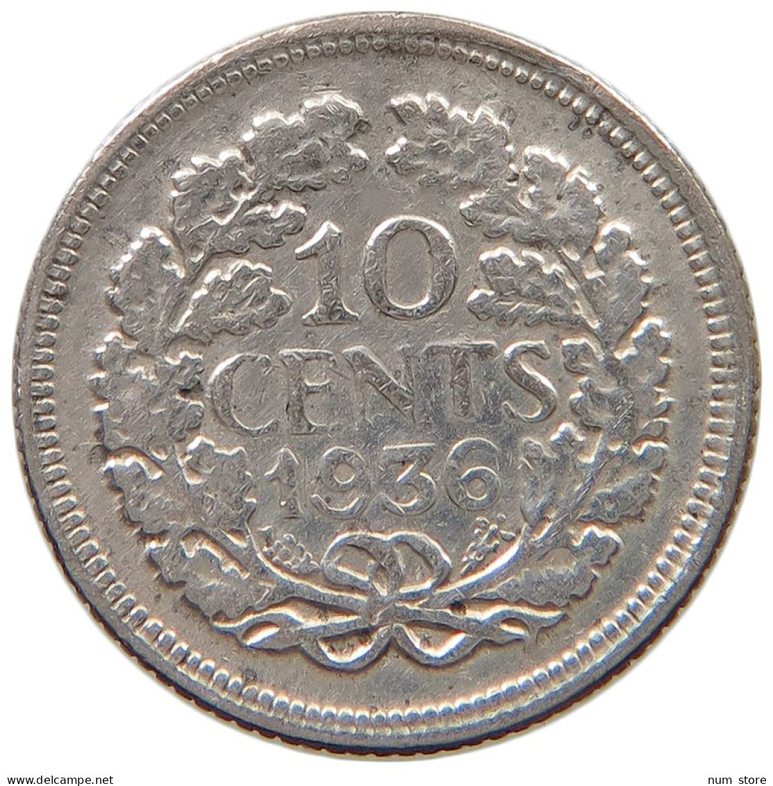 NETHERLANDS 10 CENTS 1936 #a045 0915 - 10 Centavos