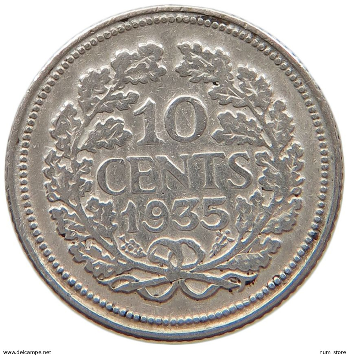 NETHERLANDS 10 CENTS 1935 #a063 0567 - 10 Centavos