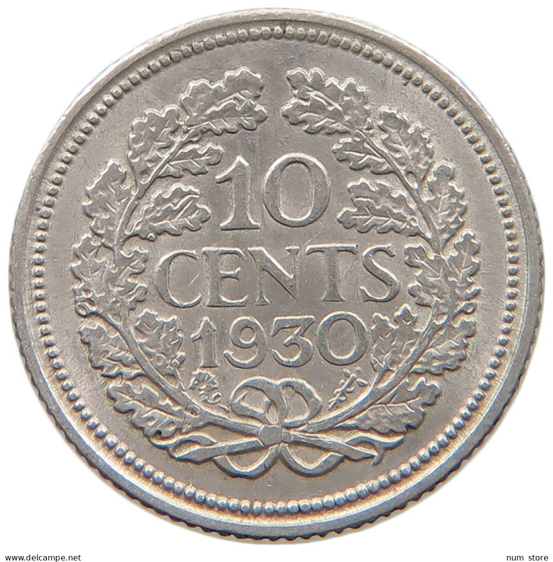 NETHERLANDS 10 CENTS 1930 TOP #a044 1035 - 10 Cent