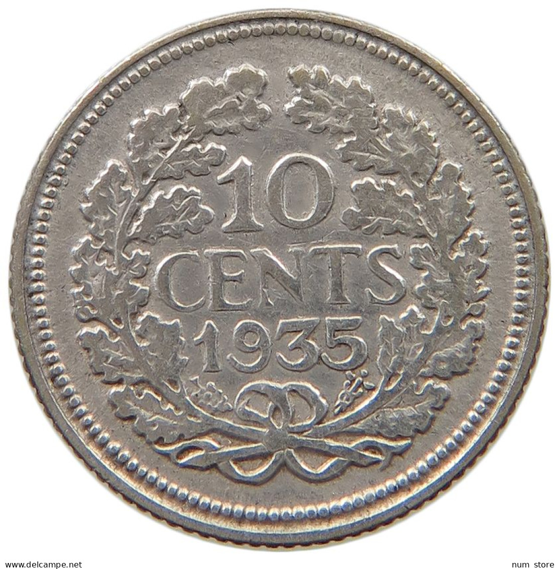 NETHERLANDS 10 CENTS 1935 #a045 0927 - 10 Cent