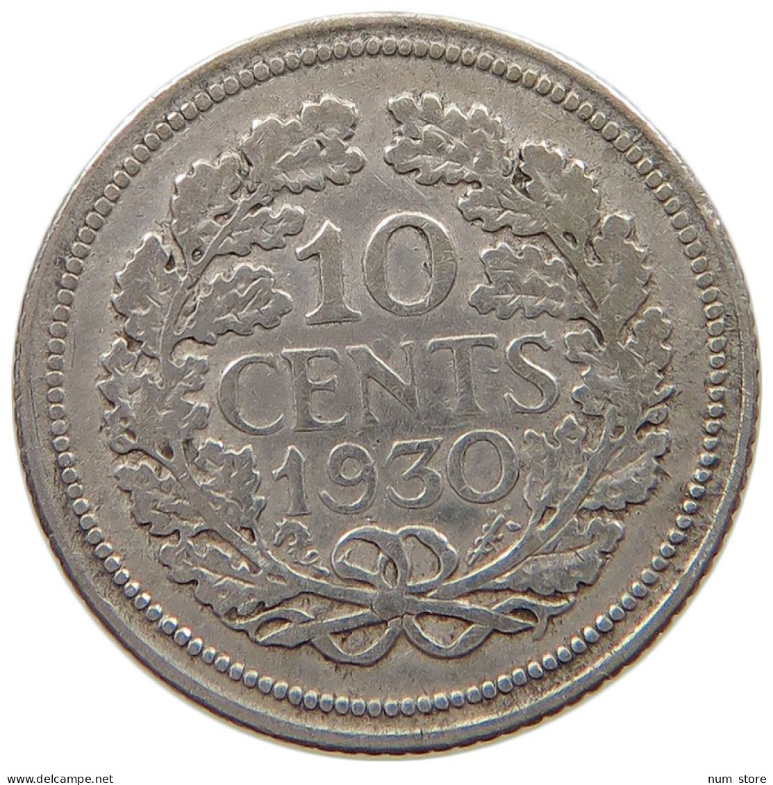 NETHERLANDS 10 CENTS 1930 #a045 0925 - 10 Cent