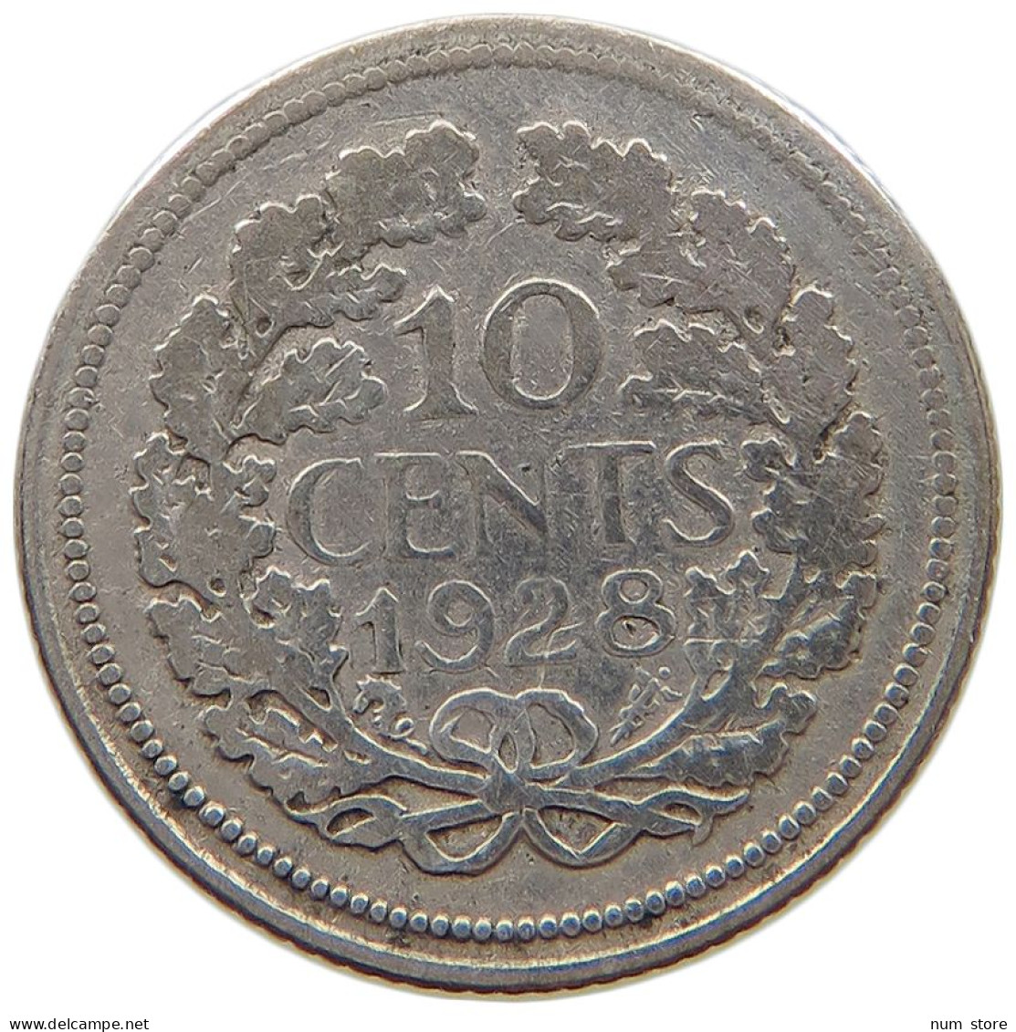 NETHERLANDS 10 CENTS 1928 #a063 0571 - 10 Centavos