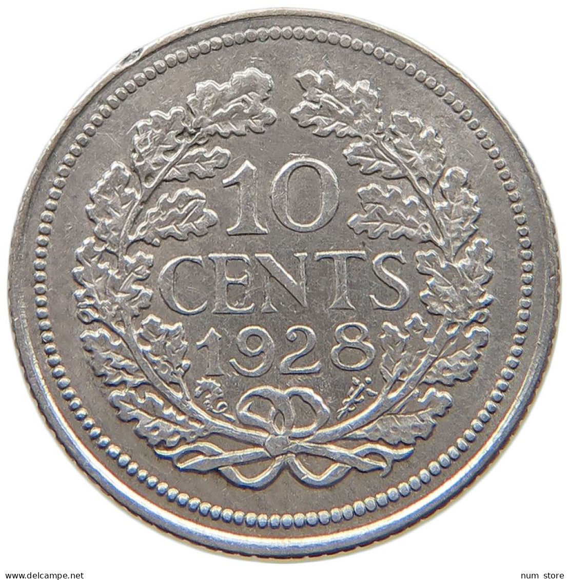 NETHERLANDS 10 CENTS 1928 #c040 0661 - 10 Cent