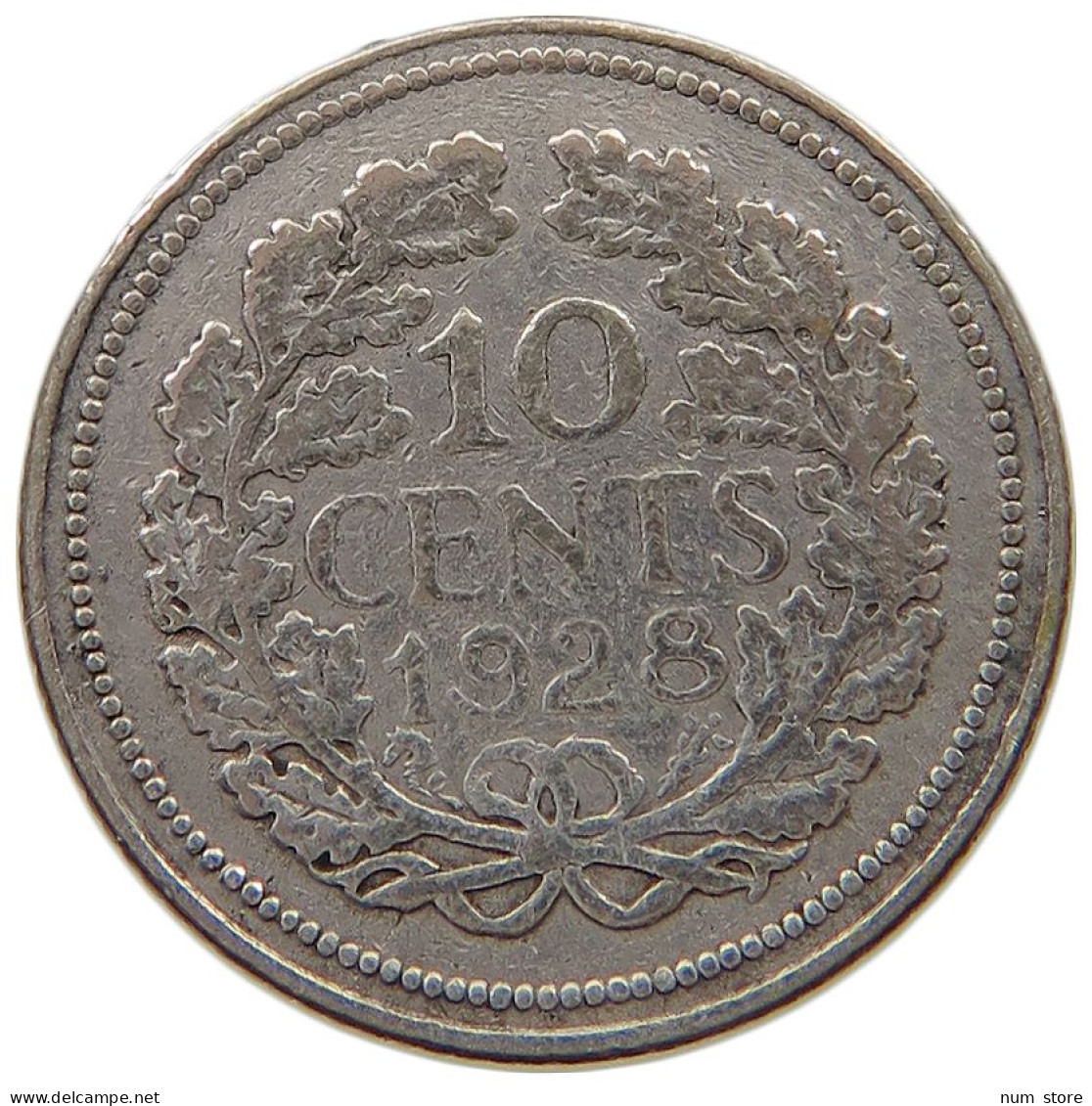 NETHERLANDS 10 CENTS 1928 #a045 0933 - 10 Cent