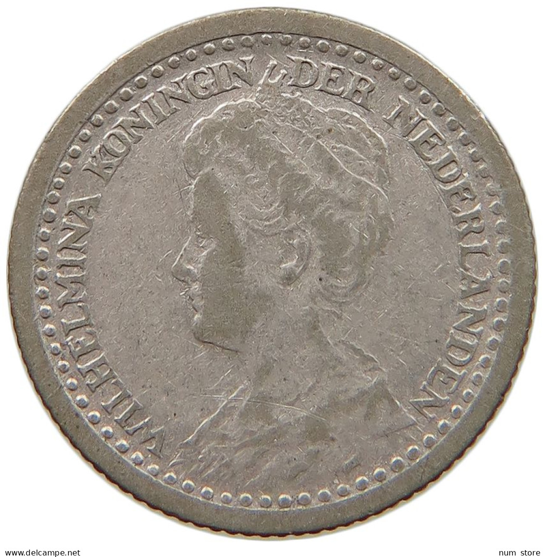 NETHERLANDS 10 CENTS 1918 #c045 0275 - 10 Cent