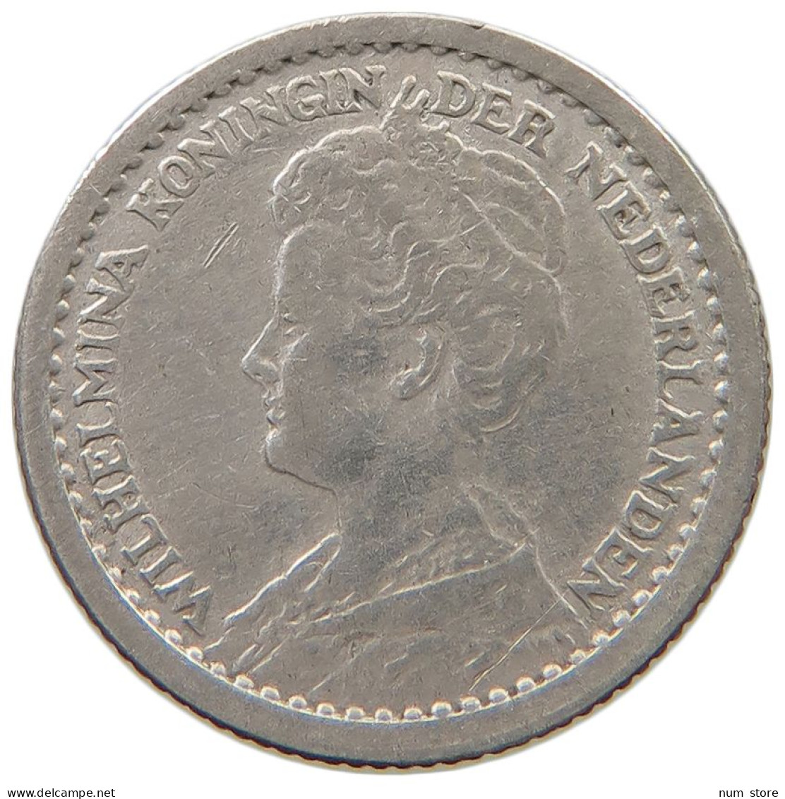 NETHERLANDS 10 CENTS 1918 #a044 1061 - 10 Cent