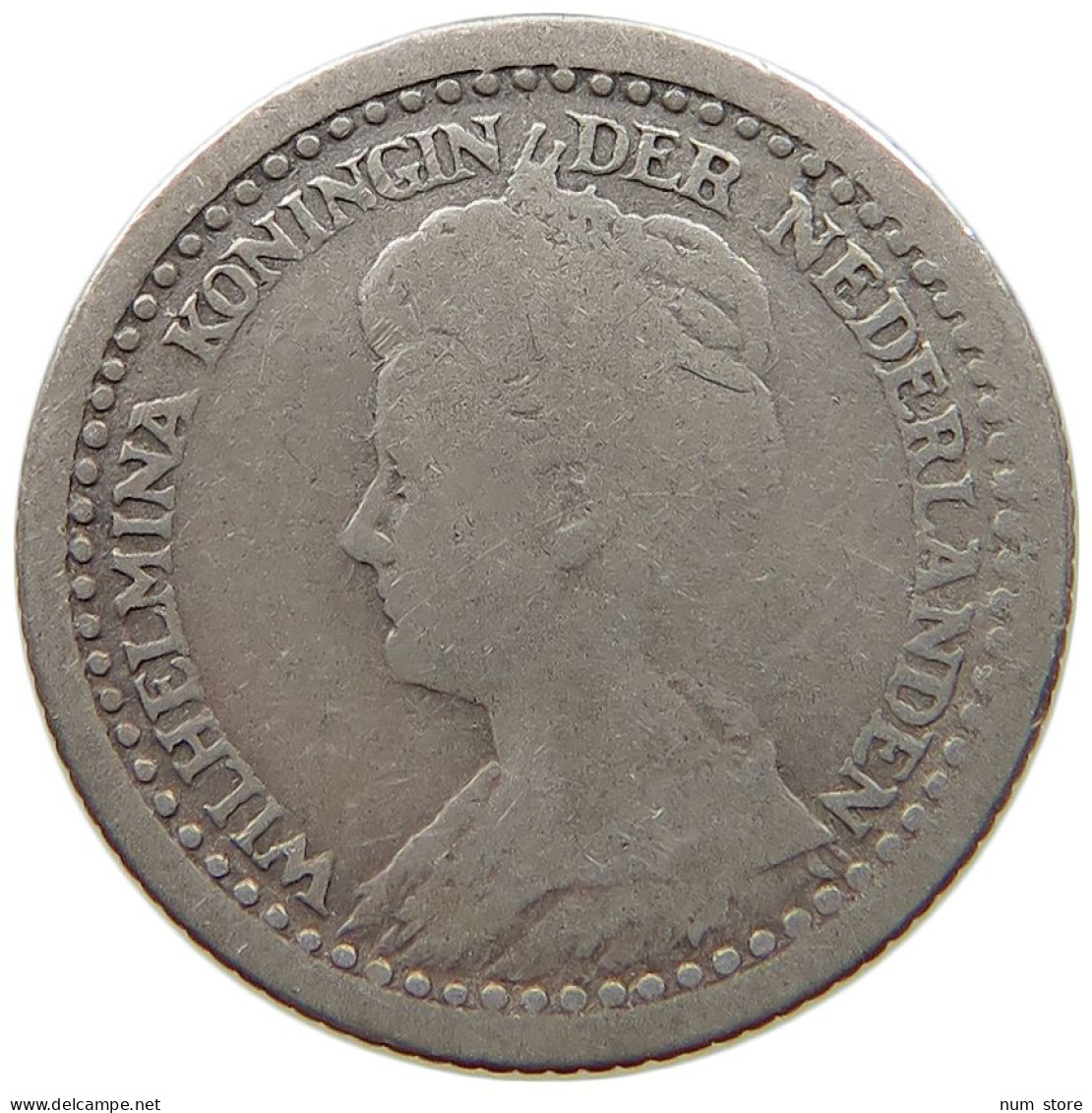 NETHERLANDS 10 CENTS 1918 #a004 0429 - 10 Cent