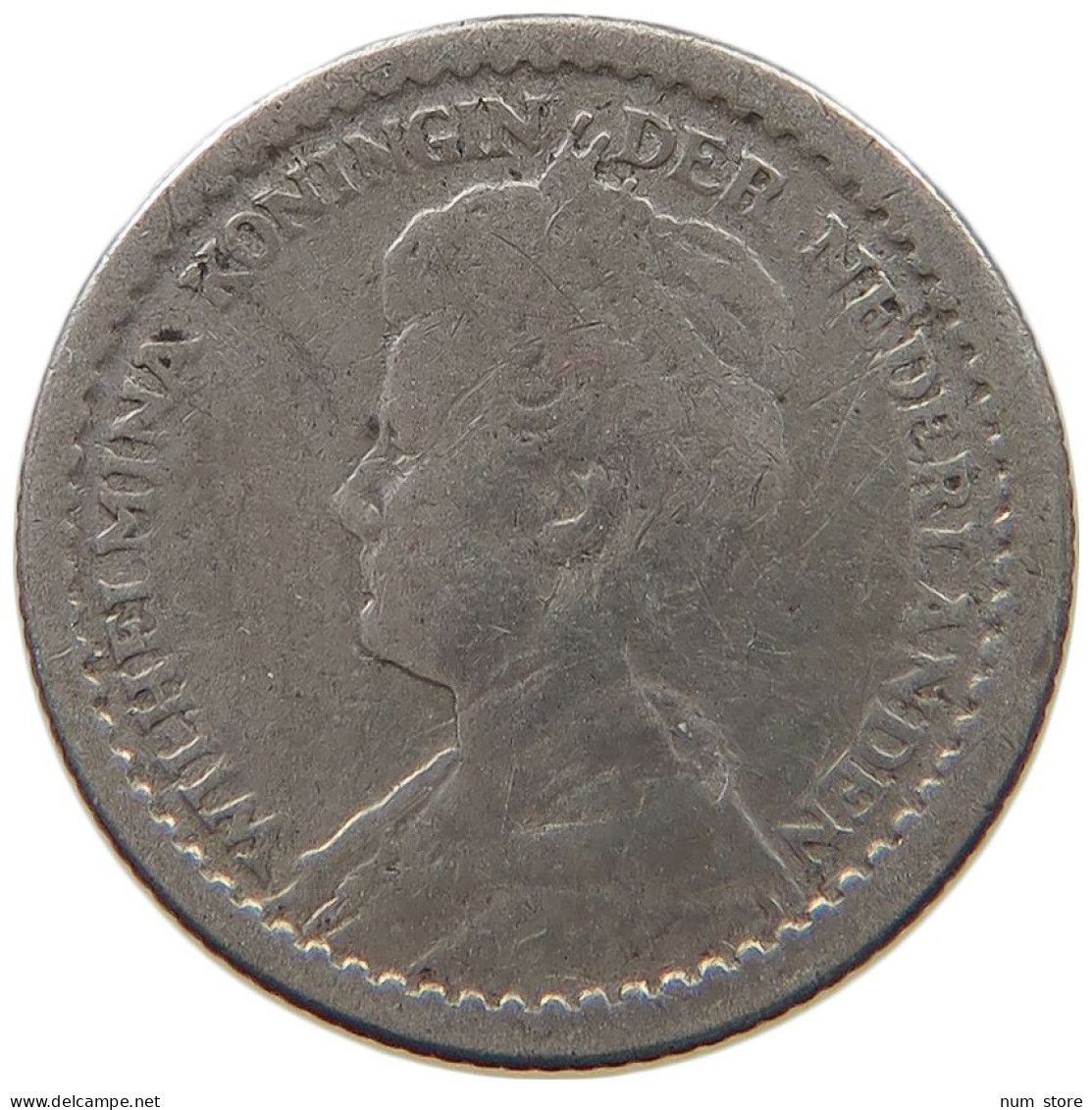 NETHERLANDS 10 CENTS 1917 #s066 0187 - 10 Centavos
