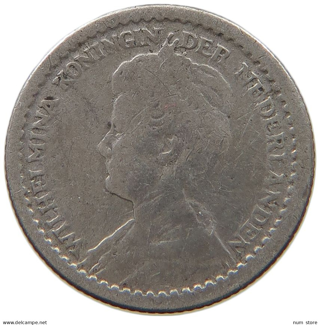 NETHERLANDS 10 CENTS 1917 #s066 0187 - 10 Cent