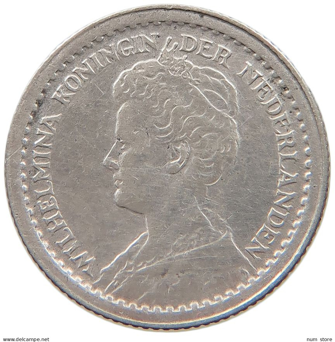 NETHERLANDS 10 CENTS 1916 #c041 0091 - 10 Cent