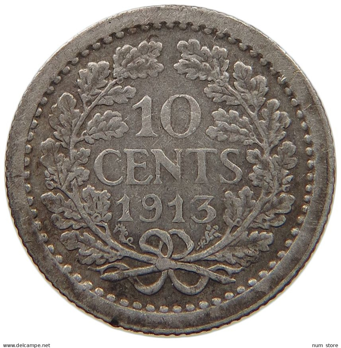 NETHERLANDS 10 CENTS 1913 #c018 0323 - 10 Cent